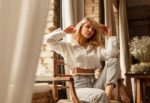 chemise en lin blanc